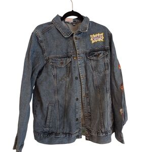 Rugrats Denim Jacket with Cartoon Patches